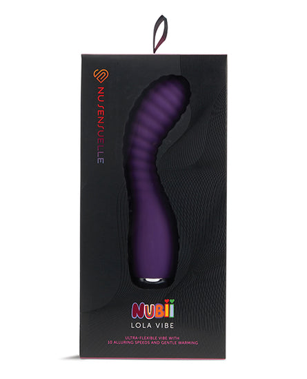 Nu Sensuelle Lola Nubii Flexible Warming Vibe - Purple - Empower Pleasure