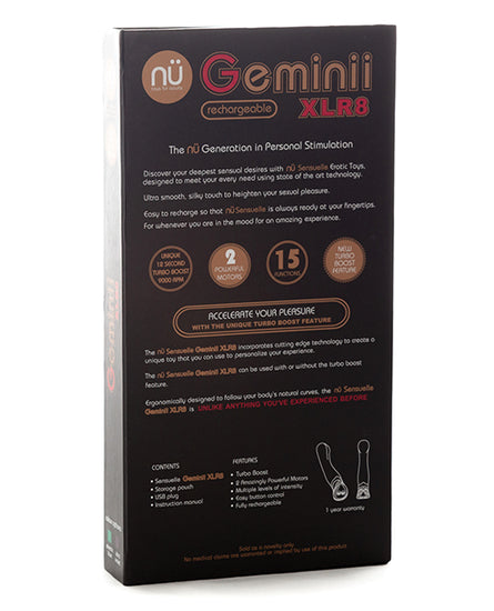 Sensuelle Geminii XLR8 Turbo Boost G Spot - Empower Pleasure