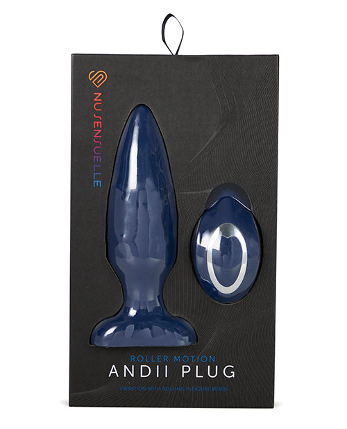 Nu Sensuelle Andii Vertical Roller Motion Butt Plug - Assorted Colors - Empower Pleasure