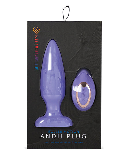 Nu Sensuelle Andii Vertical Roller Motion Butt Plug - Assorted Colors - Empower Pleasure