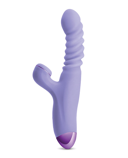 Luxe Nova Thrusting & Throbbing Stimulator - Purple