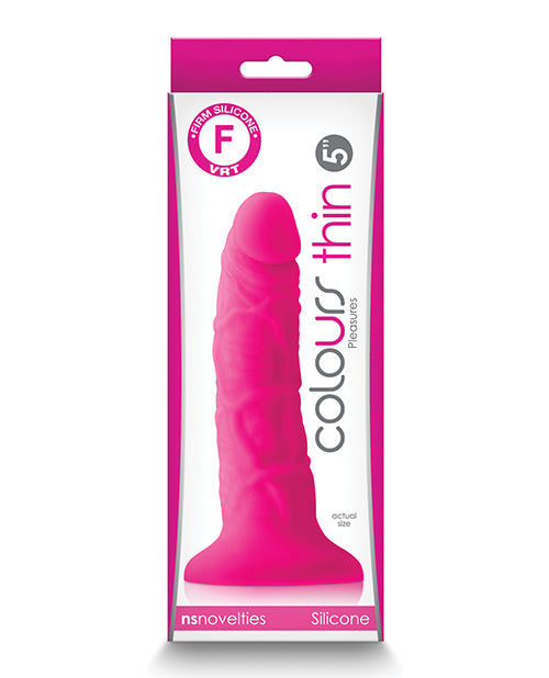Colours Pleasures 5" Thin Dildo - Pink - Empower Pleasure