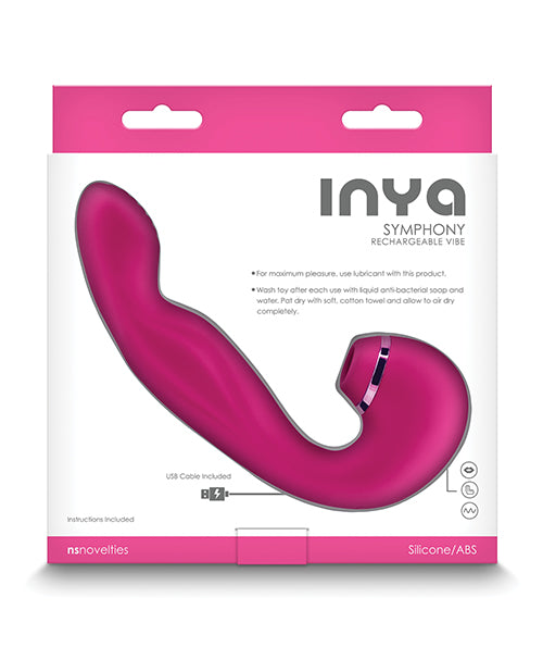 INYA Symphony G Spot Vibe w/Suction - Pink - Empower Pleasure