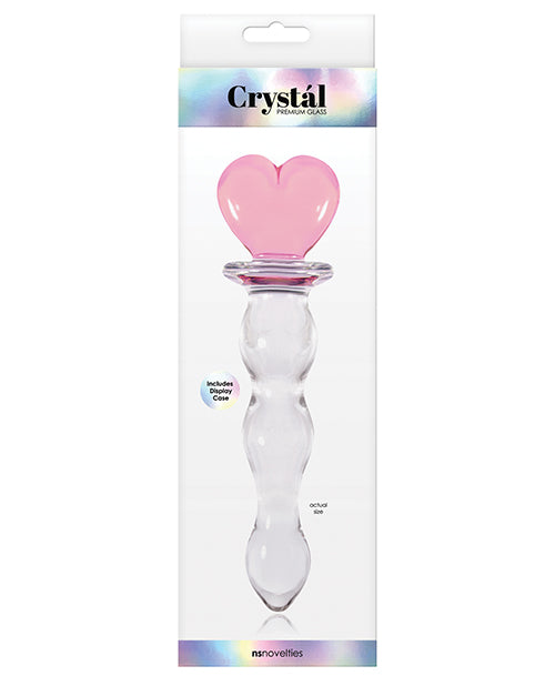 Crystal Heart of Glass - Pink