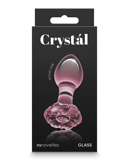Crystal Flower Butt Plug - Pink - Empower Pleasure