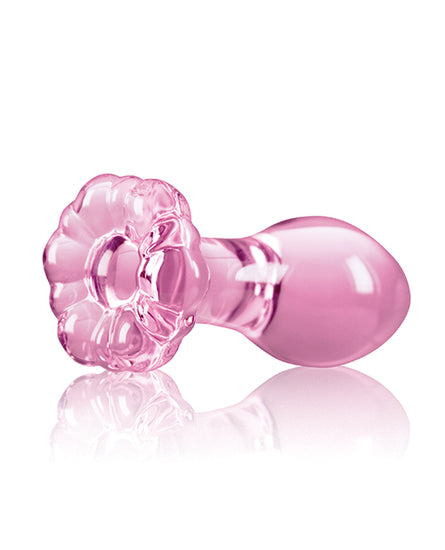 Crystal Flower Butt Plug - Pink - Empower Pleasure