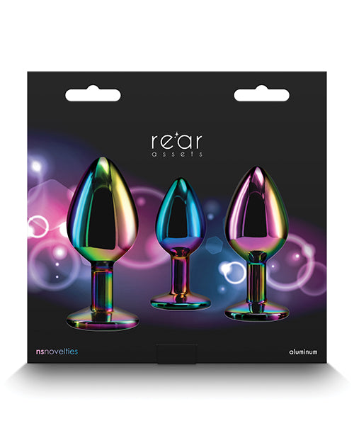 Rear Assets Rainbow Gem Anal Trainer Kit - Multi Color - Empower Pleasure