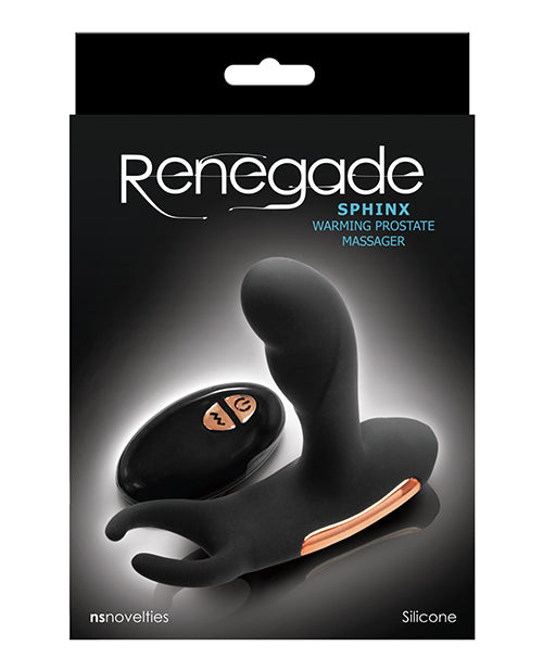 Renegade Sphinx Warming Prostate Massager - Black - Empower Pleasure
