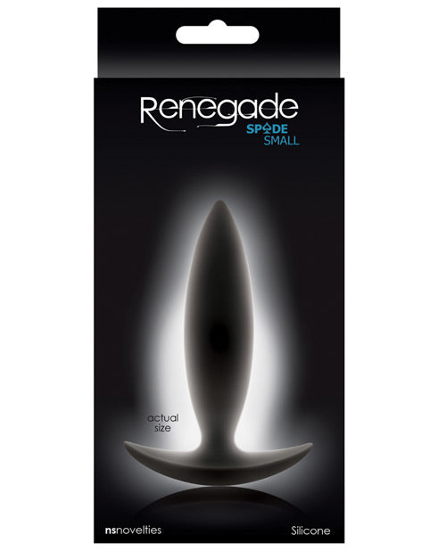 Renegade Spade Small Butt Plug - Black