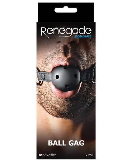 Renegade Bondage Ball Gag - Black - Empower Pleasure