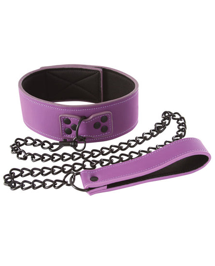 Lust Bondage Collar - Purple - Empower Pleasure