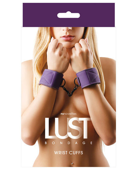 Lust Bondage Wrist Cuffs - Purple - Empower Pleasure