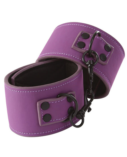 Lust Bondage Wrist Cuffs - Purple - Empower Pleasure