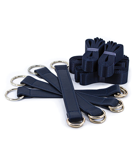 Bondage Couture Tie-Down Straps - Blue - Empower Pleasure