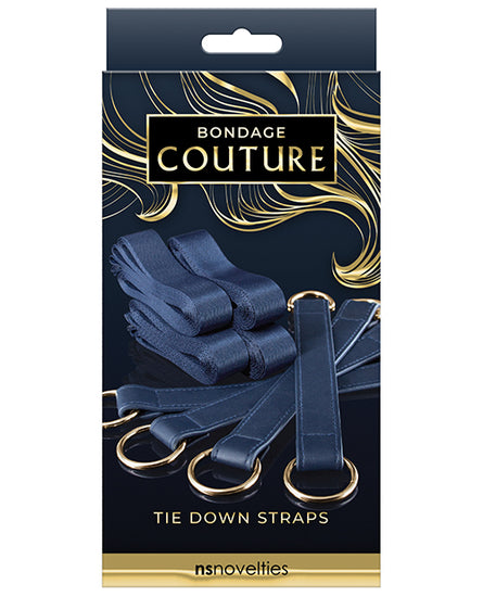 Bondage Couture Tie-Down Straps - Blue - Empower Pleasure