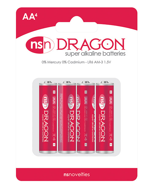Dragon Alkaline Batteries - AA Pack of 4 - Empower Pleasure