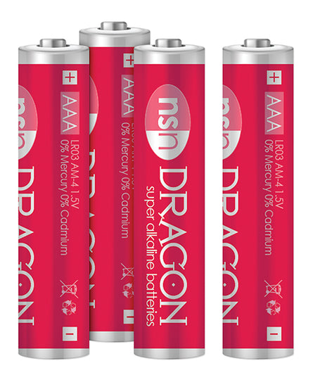 Dragon Alkaline Batteries - AAA Pack of 4 - Empower Pleasure