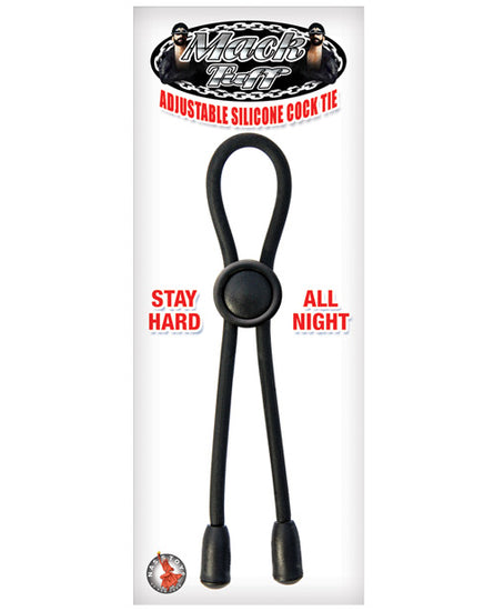 Mack Tuff Adjustable Silicone Cock Tie - Black - Empower Pleasure