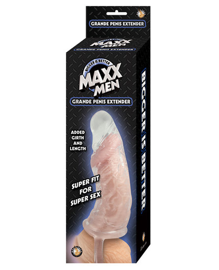 Maxx Men Grand Penis Sleeve - Clear - Empower Pleasure