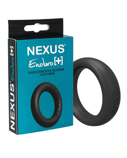Nexus Enduro Plus Silicone Cock Ring - Black - Empower Pleasure