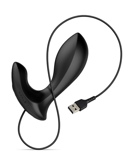 Nexus Duo Vibrating Butt Plug - Black - Empower Pleasure