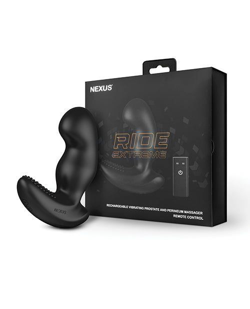 Nexus Ride Extreme Vibrating Prostate & Perineum Massager - Black - Empower Pleasure
