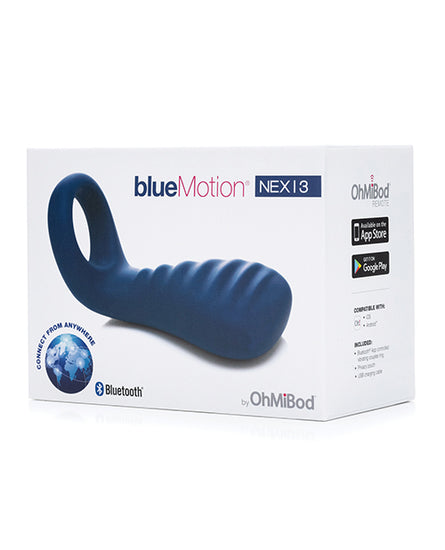 OhMiBod Blue Motion Nex 3 Bluetooth Couples Ring - Cobalt Blue - Empower Pleasure
