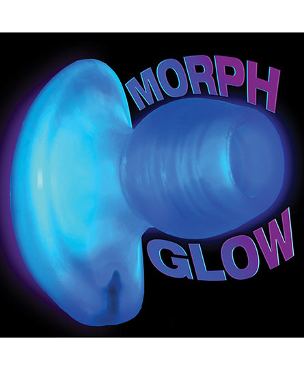 Oxballs Glowhole 2 Hollow Buttplug w/LED Insert Large - Blue Morph - Empower Pleasure