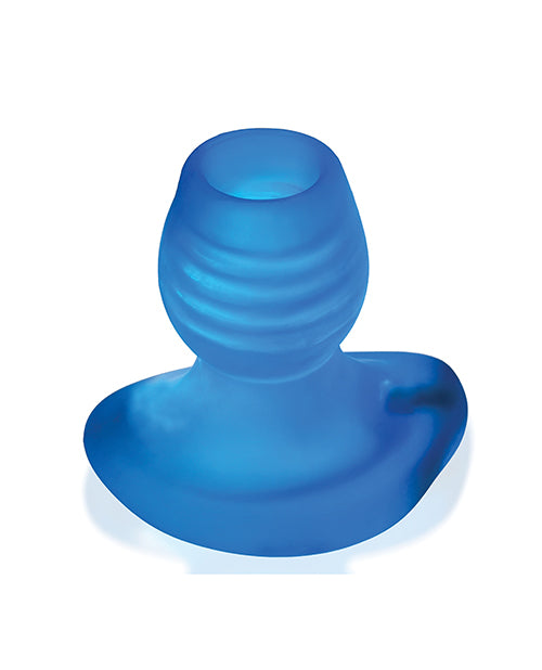 Oxballs Glowhole 1 Hollow Buttplug w/LED Insert Small - Blue Morph - Empower Pleasure