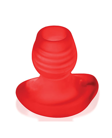 Oxballs Glowhole 1 Hollow Buttplug w/LED Insert Small - Red Morph Oxballs Glowhole 1 Hollow Buttplug w/LED Insert Small - Red Morph