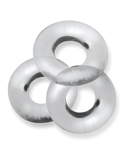Oxballs Fat Willy 3 Pack Jumbo Cock Rings - Clear - Empower Pleasure