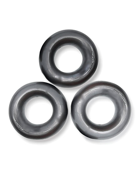 Oxballs Fat Willy 3 Pack Jumbo Cock Rings - Steel - Empower Pleasure