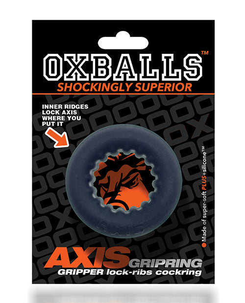 Oxballs  Axis Rib Griphold Cockring - Black Ice - Empower Pleasure