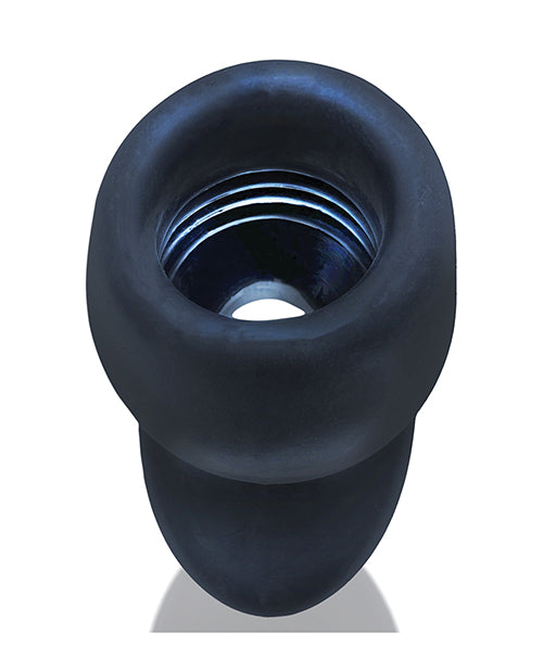 Oxballs Morphhole 2 Gaper Plug Large - Black Ice - Empower Pleasure