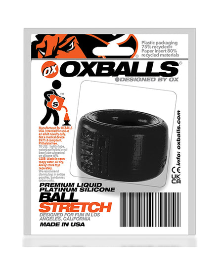 Oxballs Silicone Balls-T Ball Stretcher - Black - Empower Pleasure