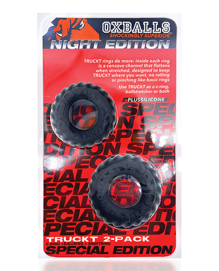 Oxballs TruckT Cock & Ball Ring Special Edition - Night Pack of 2 - Empower Pleasure