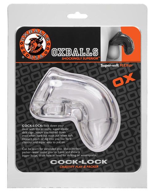 Oxballs Cock Lock Cock Cage - Clear - Empower Pleasure