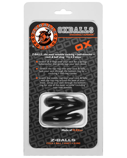 Oxballs Z Balls Ballstretcher - Black - Empower Pleasure