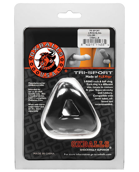 Oxballs Atomic Jock Tri Sport 3 Ring Sling Cockring - Empower Pleasure