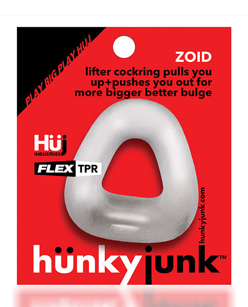 Hunky Junk Zoid Lifter Cockring - Clear Ice - Empower Pleasure