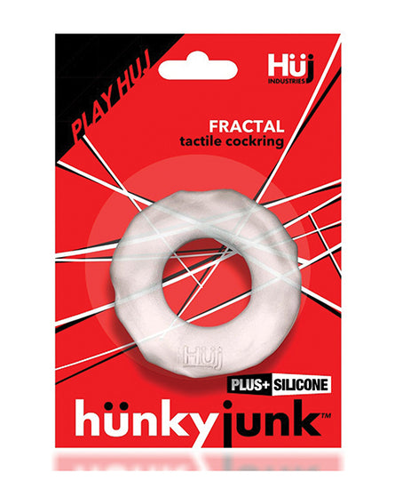 Hunky Junk Fractal Cockring - Clear Ice - Empower Pleasure