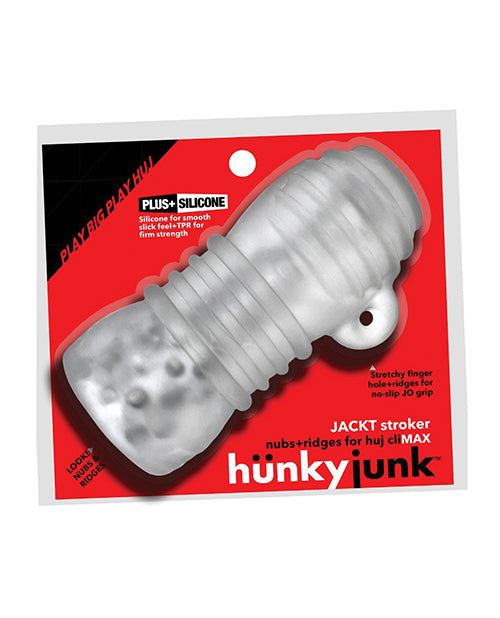 Hunky Junk Jack T Stroker - Clear Ice - Empower Pleasure