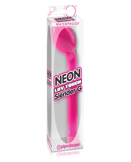 Neon Luv Touch Slender G - Pink - Empower Pleasure