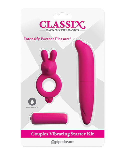 Classix Couples Vibrating Starter Kit - Pink - Empower Pleasure