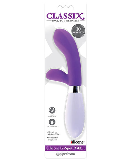 Classix Silicone G-Spot Rabbit - Purple - Empower Pleasure