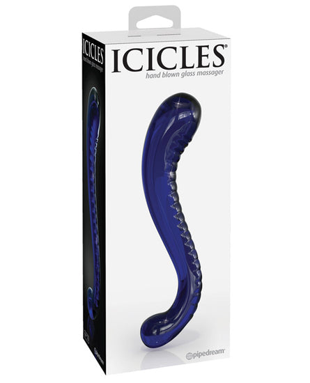 Icicles No. 70 Hand Blown Glass G-Spot Dildo - Purple - Empower Pleasure