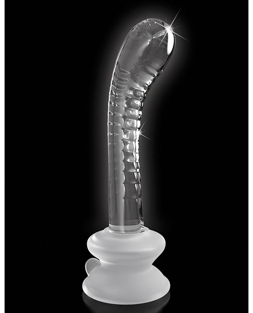 Icicles No. 88 Hand Blown Glass G-Spot Massager w/Suction Cup -  Clear - Empower Pleasure