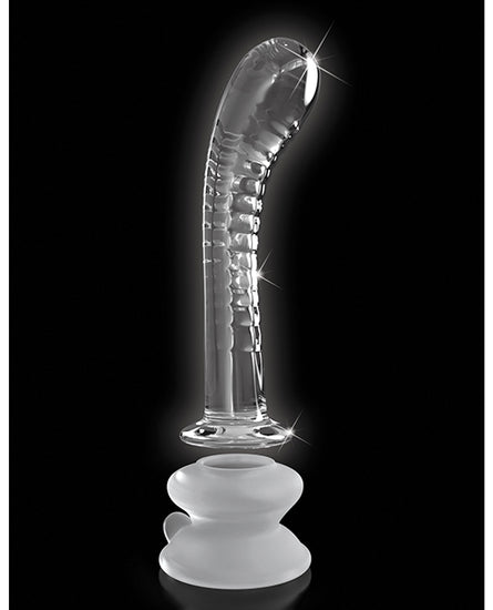 Icicles No. 88 Hand Blown Glass G-Spot Massager w/Suction Cup -  Clear - Empower Pleasure