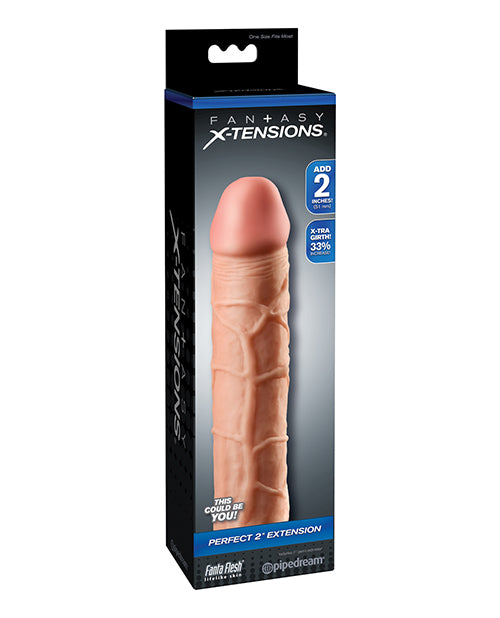 Fantasy X-tensions Perfect 2" Extension - Flesh - Empower Pleasure