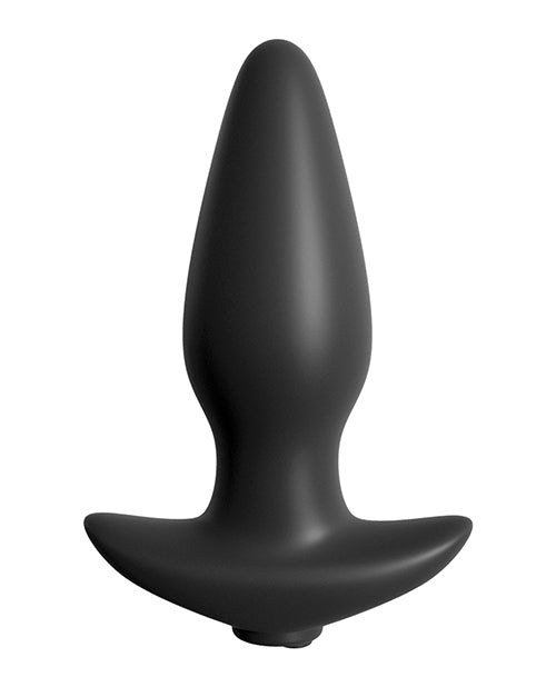 Anal Fantasy Collection Remote Control Silicone Plug - Black - Empower Pleasure